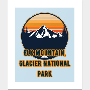 Elk Mountain, Glacier National Park Posters and Art